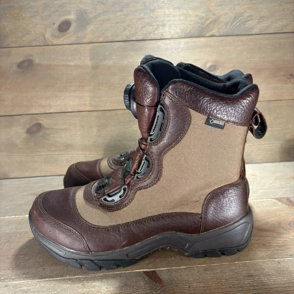 ll bean technical upland mens size 9 shoes brown leather waterproof boots